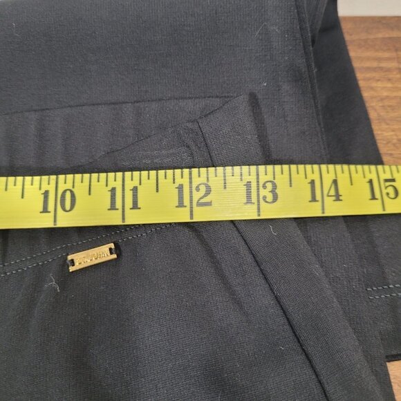EUC ST. JOHN "The Best Leggings" Yellow Label Black Pants Women's sz P/S - Picture 6 of 7